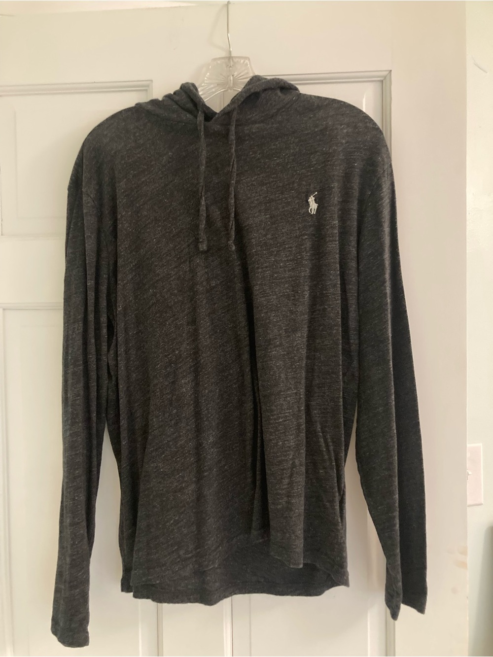 Polo by Ralph Lauren Dark Charcoal Hooded Long-Sleeve Shirt